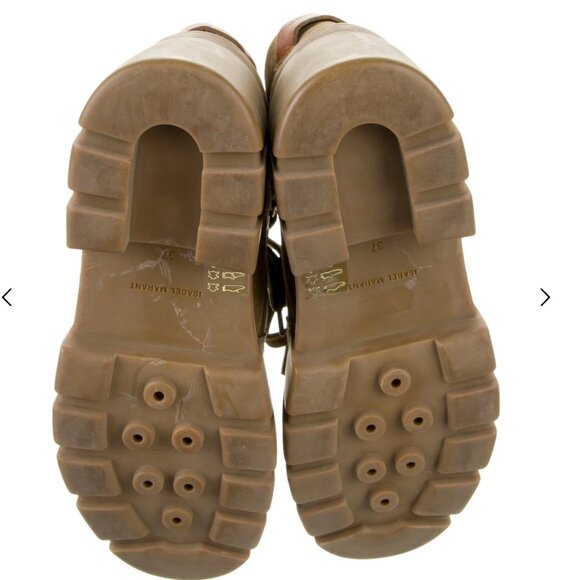 Isabel Marant Suede Leather Trim Embellishment Combat Boots Women's Size: 6 | US - Picture 4 of 5